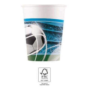 Soccer Fans, Focis papír pohár 8 db-os 200 ml FSC kép