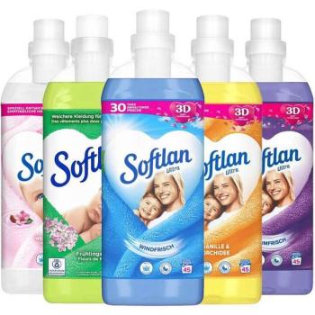 SOFTLAN Öblítő koncentrátum, Mix 5x1l 225 mosás DE kép