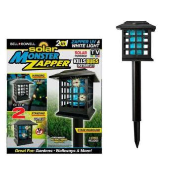 Solar Monster Zapper napelemes rovarellenes lámpa, 2 az 1-ben, UV... kép