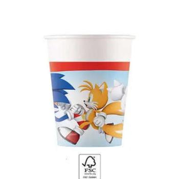 Sonic a sündisznó Sega papír pohár 8 db-os 200 ml FSC kép