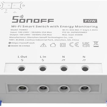 Sonoff POWR3 Wi-Fi Smart Switch for Power ON/OFF kép