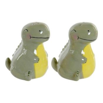 Sótartó fedéllel DKD Home Decor LC-173478 Dinoszaurusz Fehér Zöld... kép