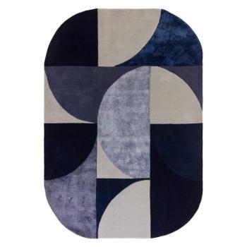 Sötétkék gyapjú szőnyeg 200x300 cm Indigo – Asiatic Carpets kép