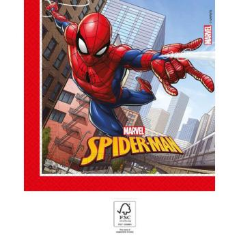 Spiderman Crime Fighter, Pókember szalvéta 20 db-os 33x33 cm FSC kép