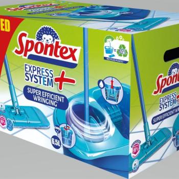 SPONTEX Innovatív mop Express System Plus fonott kosár nélkül kép