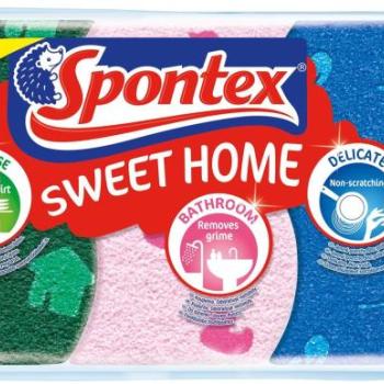 SPONTEX Sweet Home viszkóz szivacs 3 db kép