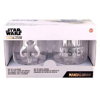 Star Wars - A Mandalori - Grogu - 2db üvegpohár készlet - 510ml kép