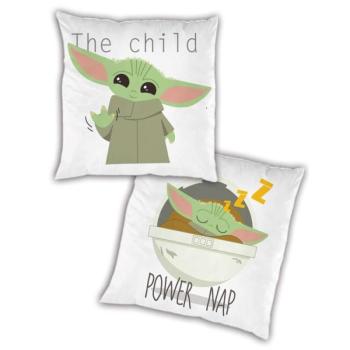 Star Wars Mandalorian Power Nap párna, díszpárna 35x35 cm kép