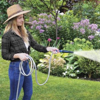 Steel Hose csavarodásmentes extra erős fém locsolótömlő, slag 30 méter kép