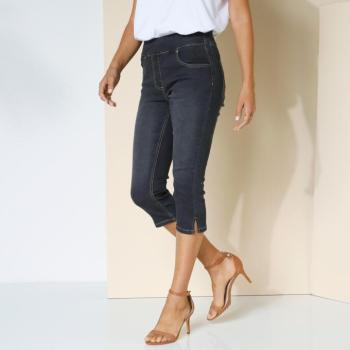 Stretch 3/4-es jeggings denim fazonban kép