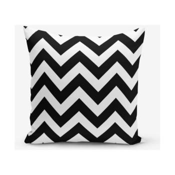 Stripes fekete-fehér párnahuzat, 45 x 45 cm - Minimalist Cushion Covers kép