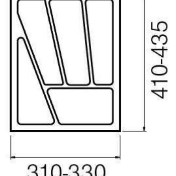 StrongIn Evőeszköztartó 40/435 (330 x 435 mm) fehér kép