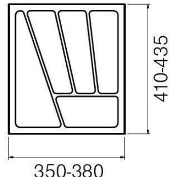 StrongIn Evőeszköztartó 45/435 (380 x 435 mm) fémes kép