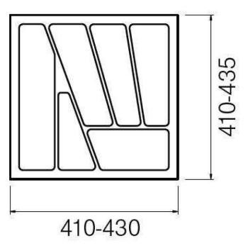 StrongIn Evőeszköztartó 50/435 (430 x 435 mm) fémes kép