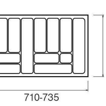 StrongIn Evőeszköztartó 80/490 (735 x 490 mm) fehér kép