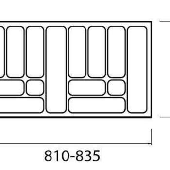 StrongIn Evőeszköztartó 90/490 (835 x 490 mm) fémes kép