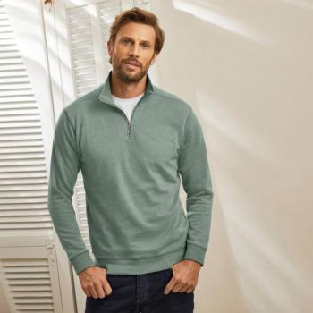 Sweatshirt cipzáras állógallérral kép