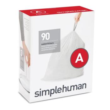 Szemeteszsák 90 db 4,5 l A - simplehuman kép