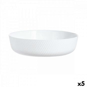 Szervírozótányér Luminarc Smart Cuisine Fehér Üveg Ø 26 cm (5 egység) kép