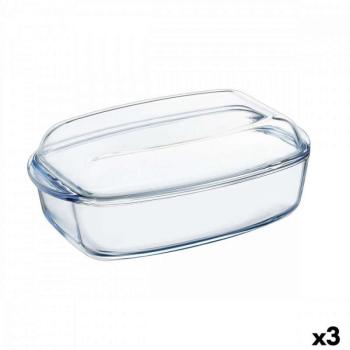 Szervírozótányér Pyrex Classic Fedéllel 4,5 L 38 x 22 x 11 cm Átl... kép