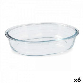 Szervírozótányér Pyrex Classic Ovális Átlátszó Üveg 25 x 20 x 6 c... kép