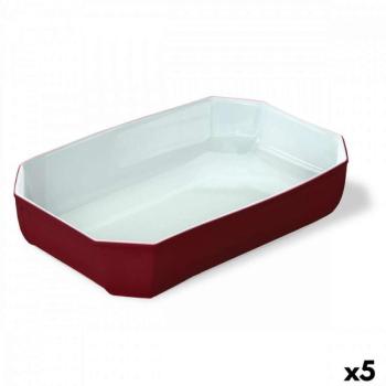 Szervírozótányér Pyrex Color&amp;- 039;s Négyszögletes Piros Üveg 33 x... kép