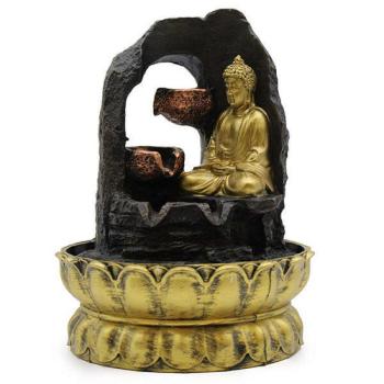 Szobai csobogó – Meditáló Buddha, LED világítással kép