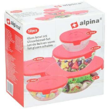 TÁROLÓ ÜVEG FEDELES 5DB 135/230/350/500/1000 ML ALPINA kép