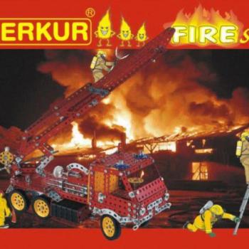 Teddies Építőkészlet MERKUR FIRE Set 20 modell 708db 2 réteg kép