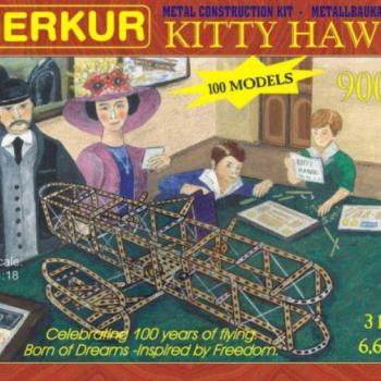 Teddies Építőkészlet  MERKUR Kitty Hawk 100 model 900 db kép