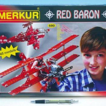 Teddies Építőkészlet MERKUR Red Baron 40 model 680 db kép