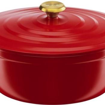 Tefal Air E2548955 ovális lábas fedővel 30 x 23 cm, piros kép