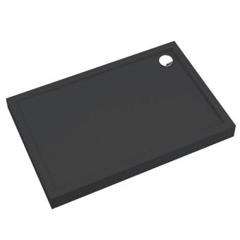 Téglalap alakú zuhanytálca Black Mat 80x100x12 Espera Plus AQM4636CMG kép