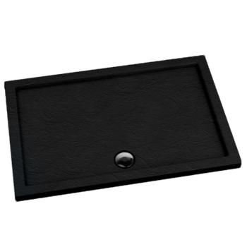 Téglalap alakú zuhanytálca Black Stone 80x100x5 Espera AQM266CST kép