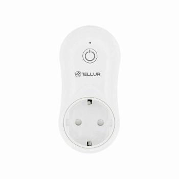 Tellur WiFi Smart AC Plug, aljzat, 1 x USB 1A, 2400W, 10A, fehér kép