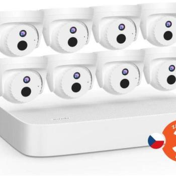 Tenda K8P-4CR Video PoE Security Kit 4MP, 8-kanálový 4MP PoE NVR + 8 ks 4MP PoE venkovních kamer s I kép