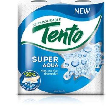 TENTO Kéztörlő, tekercses, 2 rétegű, TENTO &quot;Family Super Aqua&quot;, fehér kép