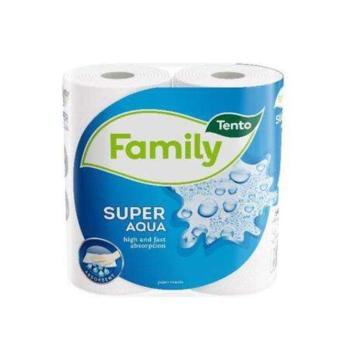 TENTO &quot;Family Super Aqua&quot; 2 rétegű fehér tekercses Kéztörlő kép