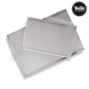 Tepsi Vaello 75497 42 x 28 x 5,5 cm Alumínium Krómozott kép