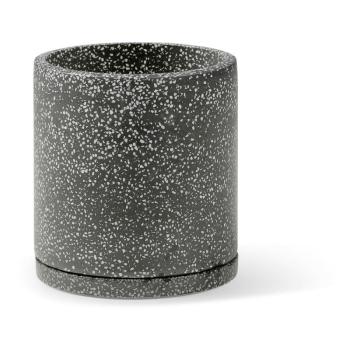 Terrazzo 2 db sötétszürke virágcserép, ø 26 cm - Bonami Selection kép