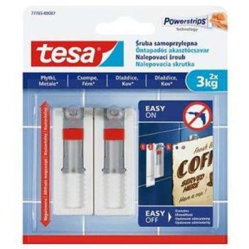 TESA Akasztócsavar, öntapadó, állítható, TESA &quot;Powerstrips®&quot;, sim... kép