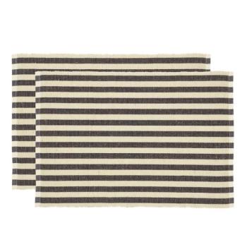 Textil tányéralátét szett 2 db-os 33x48 cm Statement Stripe – Södahl kép