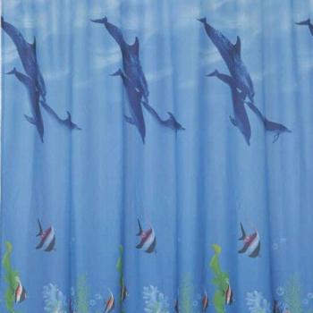 Textil Zuhanyfüggöny Dolphin kép