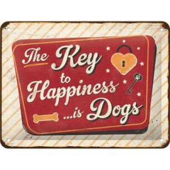 The Key 2 Happiness.. Is Dogs - Fémtábla kép