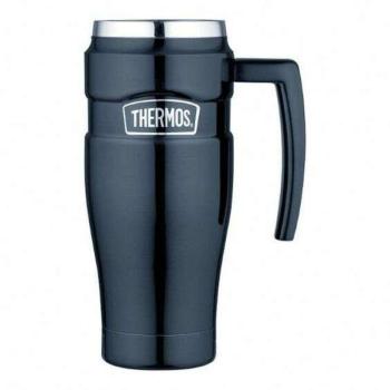 Thermos Duplafalú Termoszbögre Füllel - Travel Tumbler - Blue - 470 ml kép