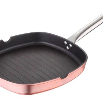 Tigaie grill marmorata 28X28X4.3 CM Bergner BG-7863-CH kép