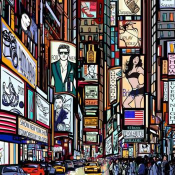 Times Square, poszter tapéta 225*250 cm kép