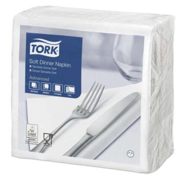 Tork Advanced szalvéta 1/4 hajtogatott 40x40cm fehér  (478746) kép