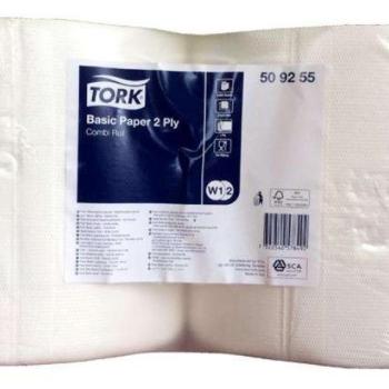 TORK Törlőpapír, tekercses, 25 cm átmérő, 2 rétegű, W2 rendszer,... kép