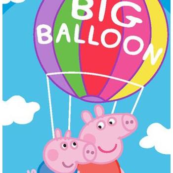 Törölköző, Peppa Malac és Tom a hőlégballonban kép